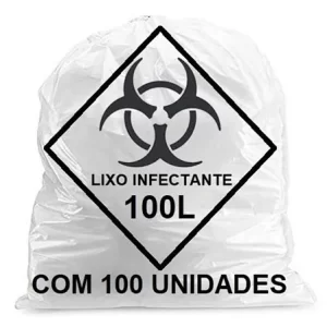 Saco P/Lixo 100L Infectante 100Un Gigante