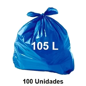 Saco P/Lixo 105L Az Forte 100Un Induplast