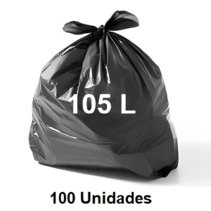 Saco P/Lixo 105L Pr 100Un Super Forte Induplast