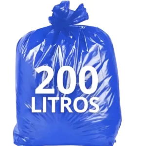 Saco P/Lixo 200L Az Medio 100Un Induplast