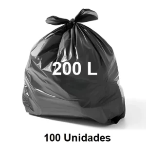 Saco P/Lixo 200L Pr 100Un Induplast