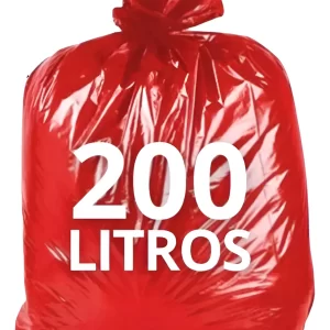 Saco P/Lixo 200L Verm Plastone