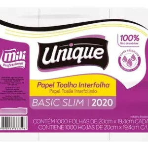 Papel Toalha Interfolha 20X19,4Cm Unique Mili 1000Fls