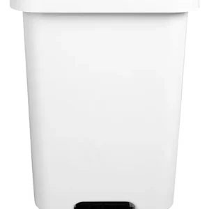 Lixeira C/Pedal 50L Branca Bralimpia