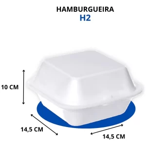 Hamburgueira Isopor C/200Un Gourmet Copoplast - Ch2
