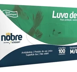 Luva Vinil S/Amido 100Un Nobre - M