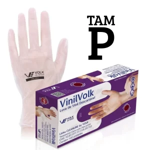Luva Vinil S/Amido 100Un Volk - P