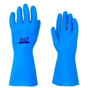 Luva Nitrilica Azul Volk - Eg