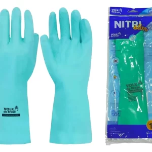 Luva Nitrilica Verde Volk - G