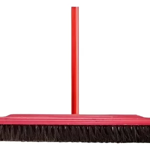 Vassoura Pelo Animal 60Cm Base Madeira C/Cabo