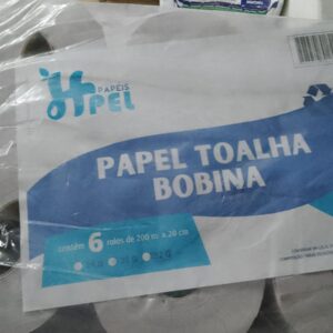 Papel Toalha Bobina Fs 6X200M Branco Luxo Hpell
