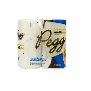 Papel Toalha Cozinha Pct 2Un - 50Fls Pegg