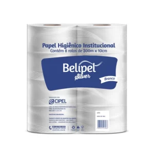 Papel Higienico Rolao Fs 8X300M Silver Belipel